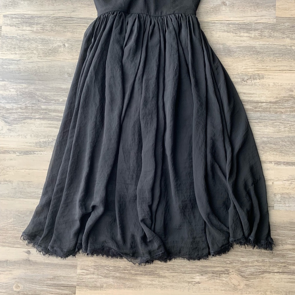 Dress the Population Alicia Black Midi Flare Dress - Picture 6 of 8